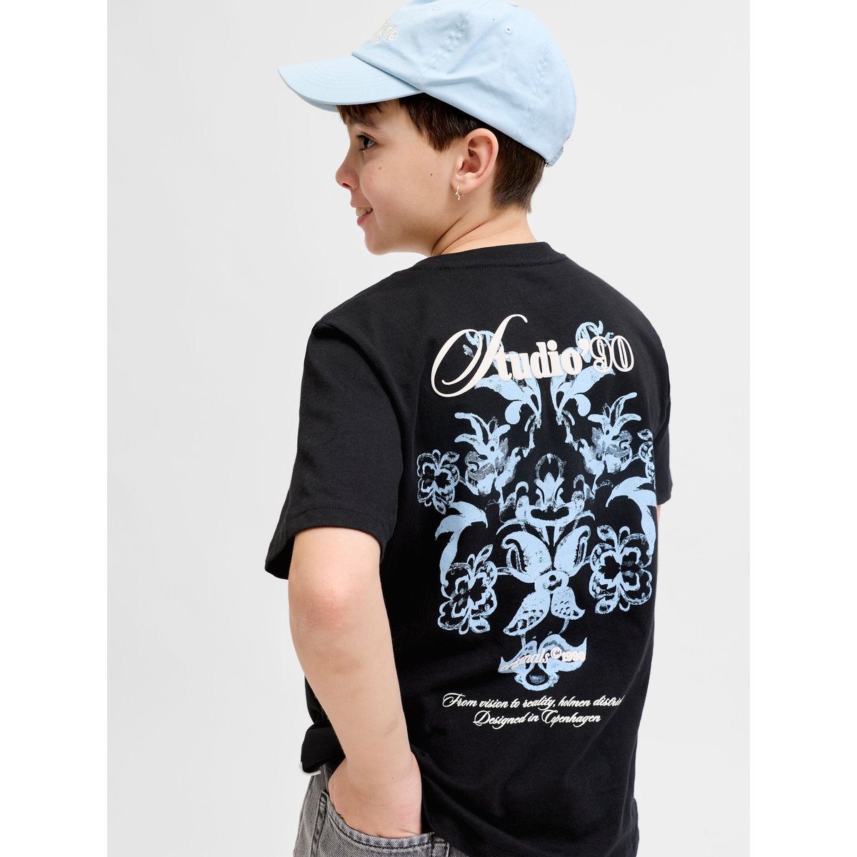 T-Shirt black 1, JACK & JONES JUNIOR