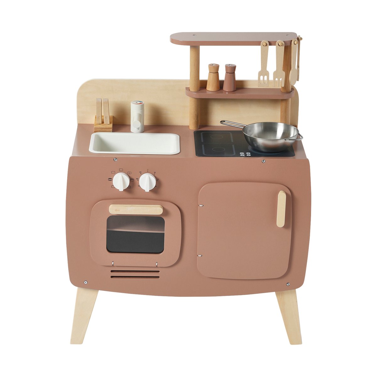 Cuisinette en bois design caramel, VERTBAUDET