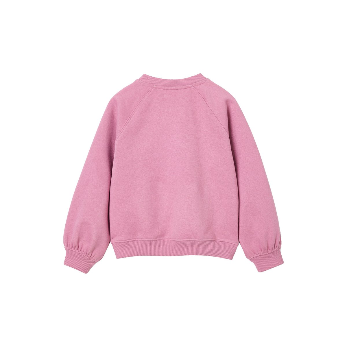 Sweat manches longues col rond mauve, VERTBAUDET