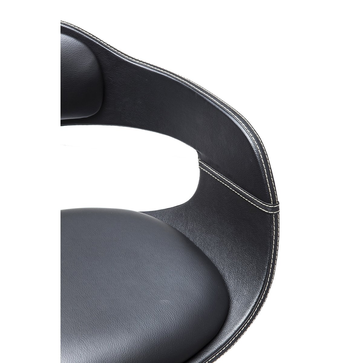 Tabouret de bar réglable en simili, COSTA noir, KARE DESIGN