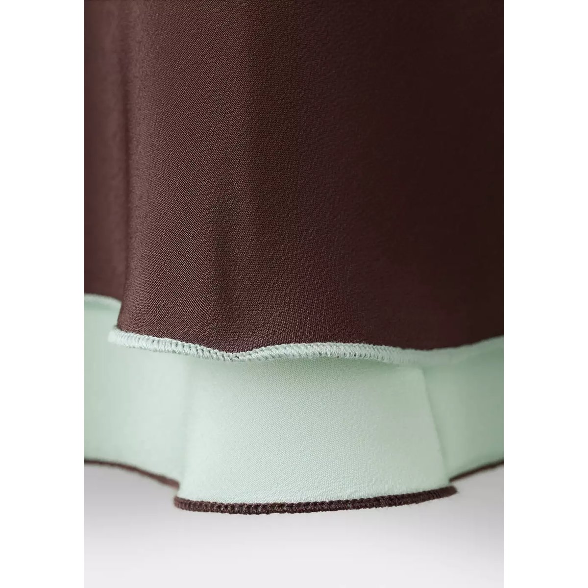 Jupe midi fluide marron, MANGO