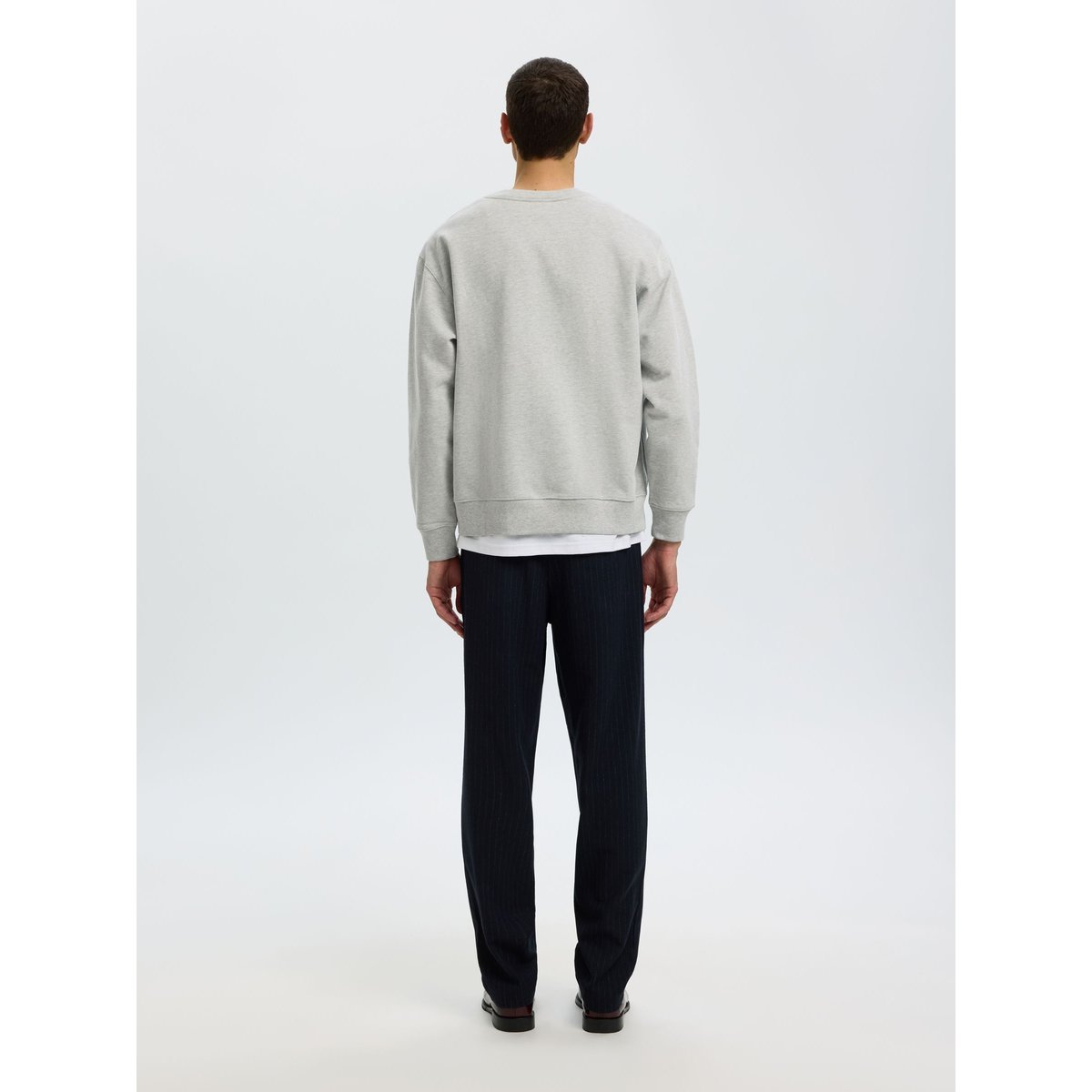Sweat-Shirt gris - light grey melange1, SELECTED