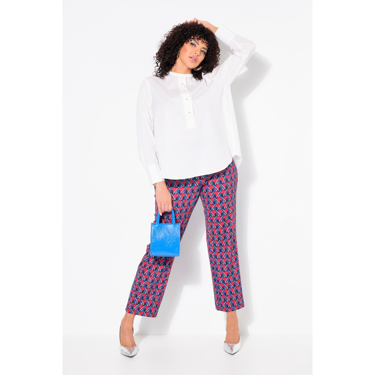 Pantalon Sienna en jersey, taille élastique rouge rubis, ULLA POPKEN