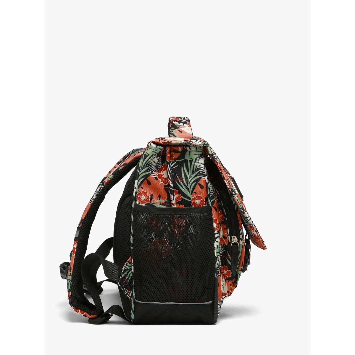 Cartable 2 compartiments coral hibiscus, CAMELEON