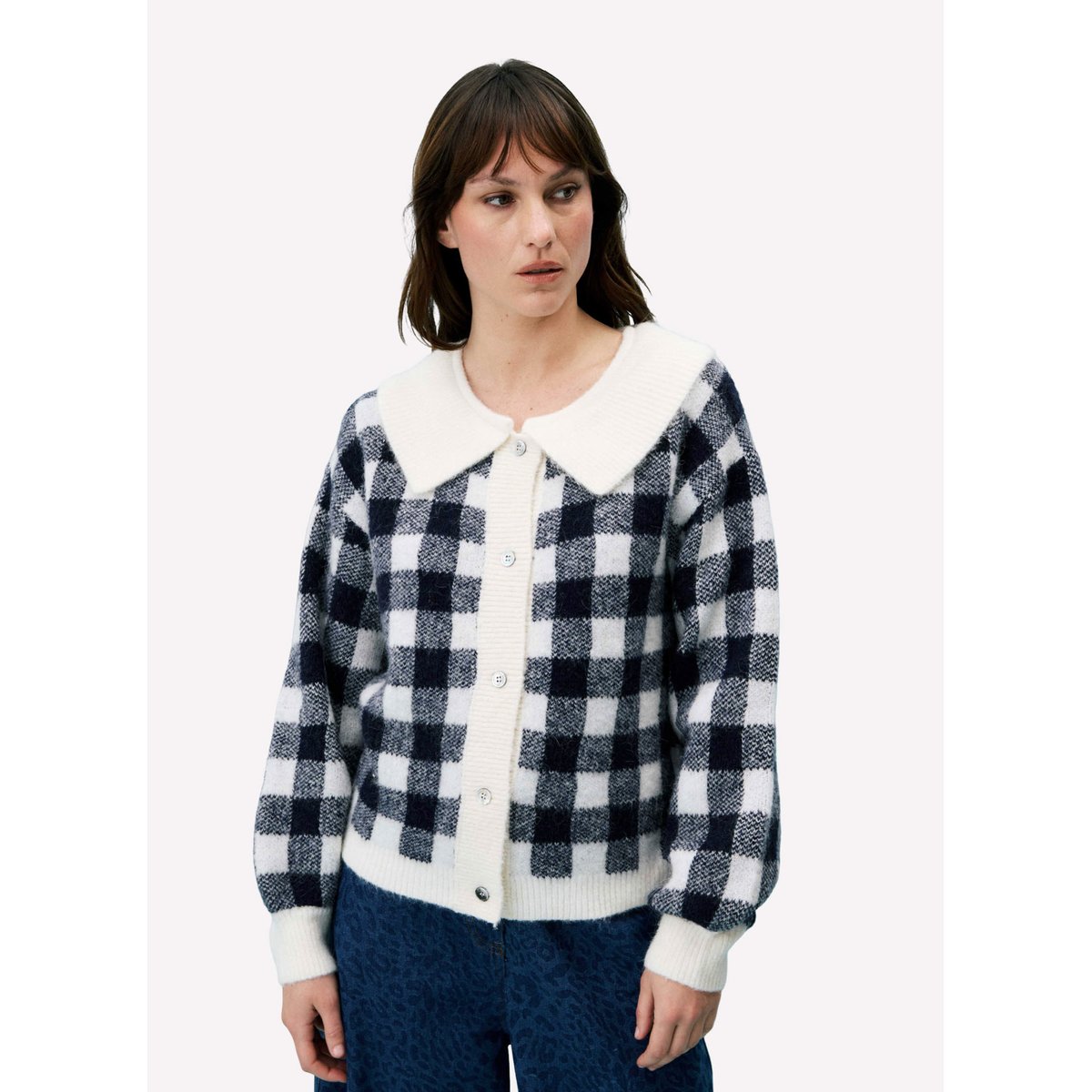 Cardigan BOURGEON bleu marine, FRNCH