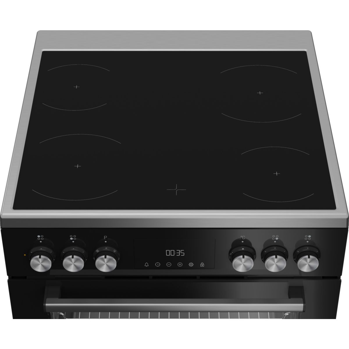 Cuisinière vitrocéramique FBE67301XCS couleur unique, BEKO