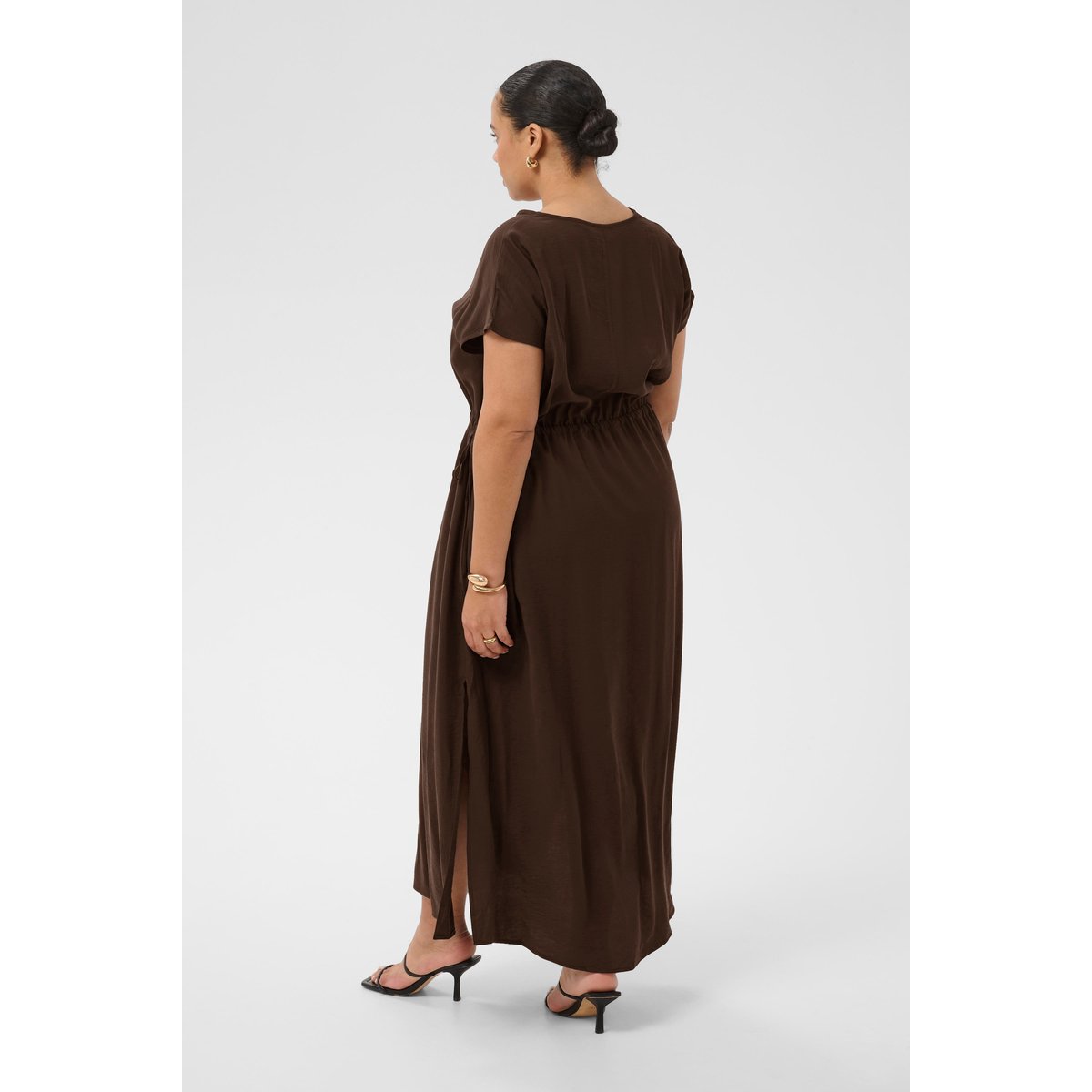 Robe marron coffee bean, KAFFE CURVE