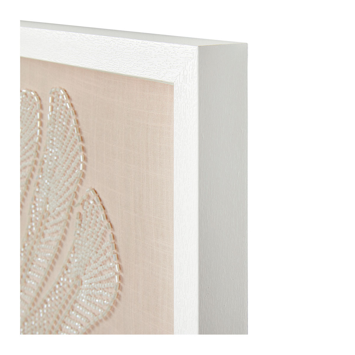 Décoration murale PALME en perles - Écrubr/ beige, BLANC D’IVOIRE
