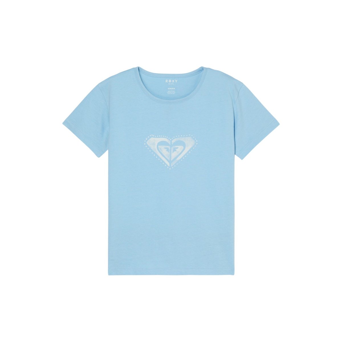 T-Shirt, manches courtes, col rond, . bleu cerulean, ROXY