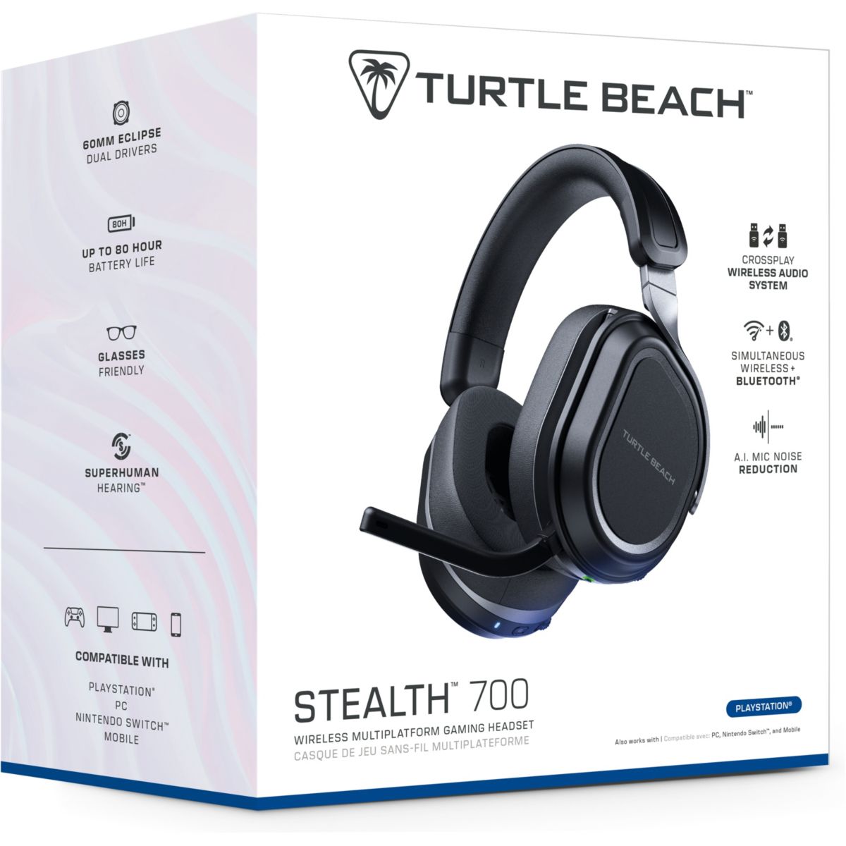 Casque gamer Stealth 700 Gen 3 PS Noir couleur unique, TURTLE BEACH