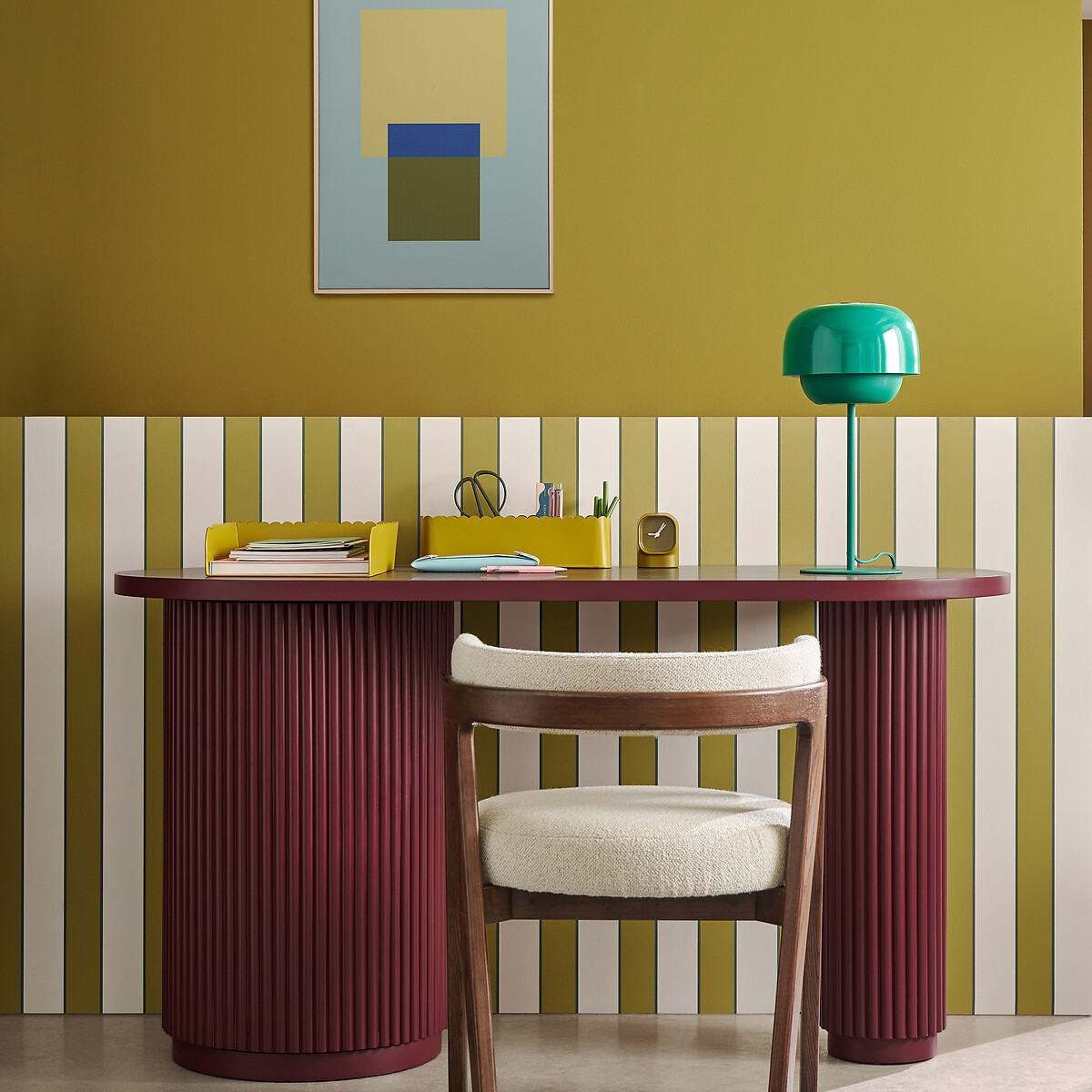 Lampe en métal fer coloré, Kinoko vert, LA REDOUTE INTERIEURS