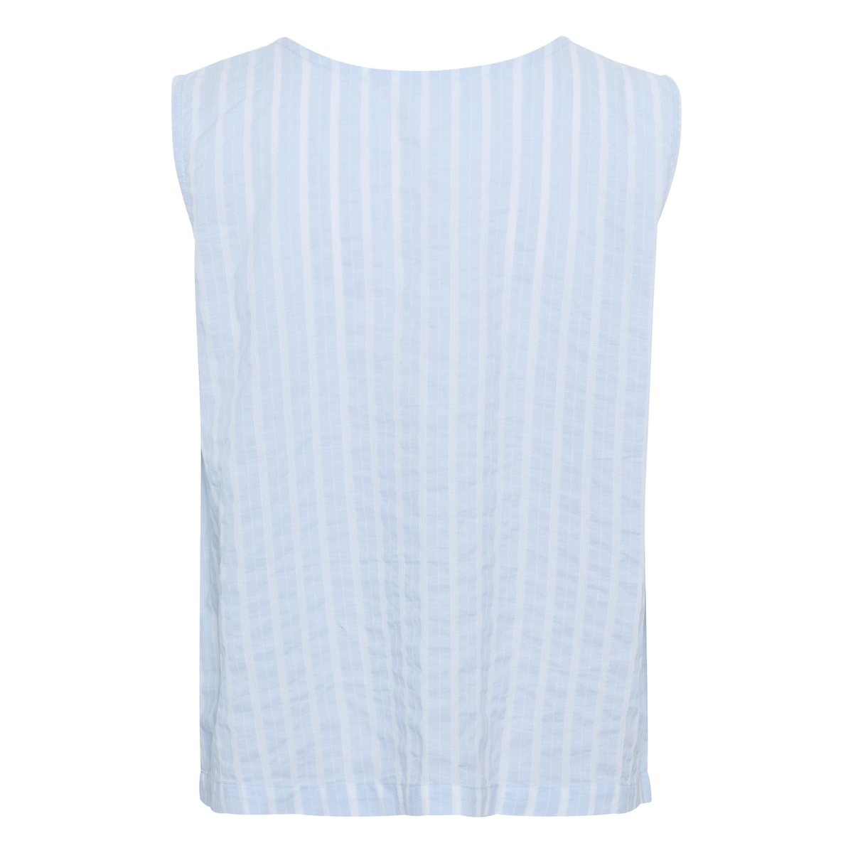 Blouse with short sleeve bleu/blanc rayures, KAFFE