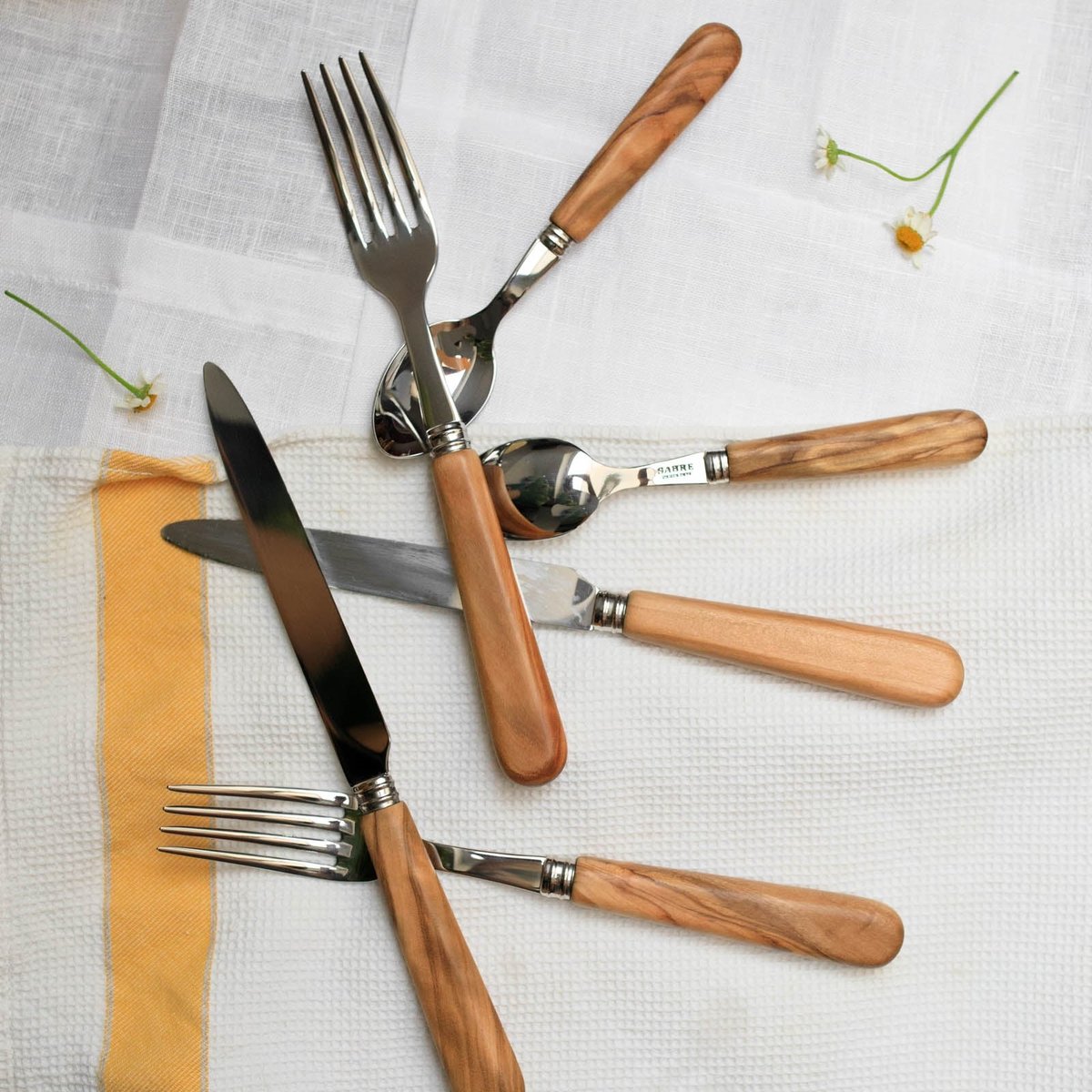 Couteau de table, Lavandou bois d'olivier, SABRE