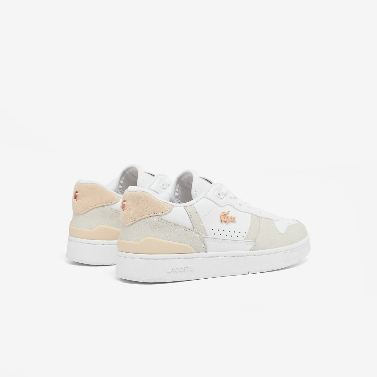 T Clip Set Low Top Trainers white/beige, LACOSTE