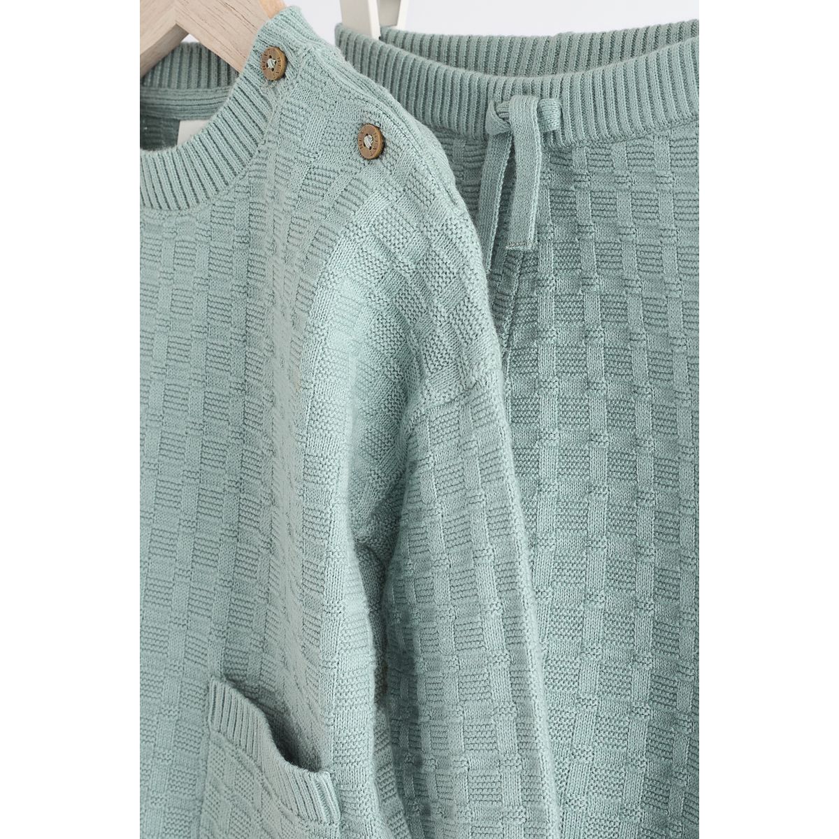 Pull maille texturée et legging bébé minéral, NEXT