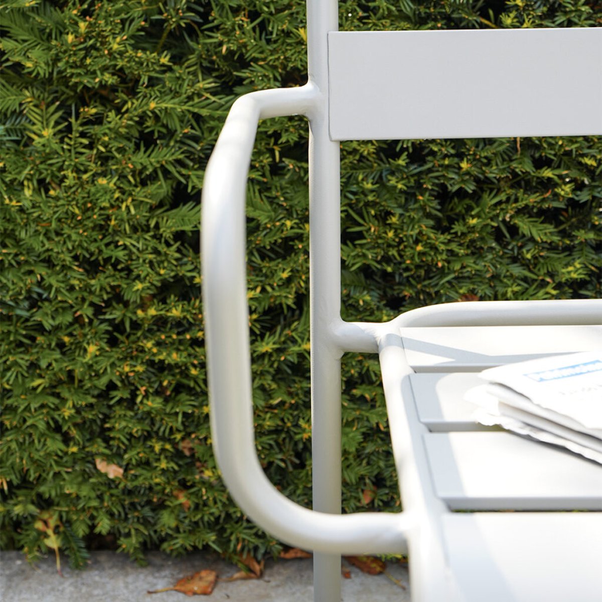 Banc en aluminium SOHA gris galet, WILSA GARDEN