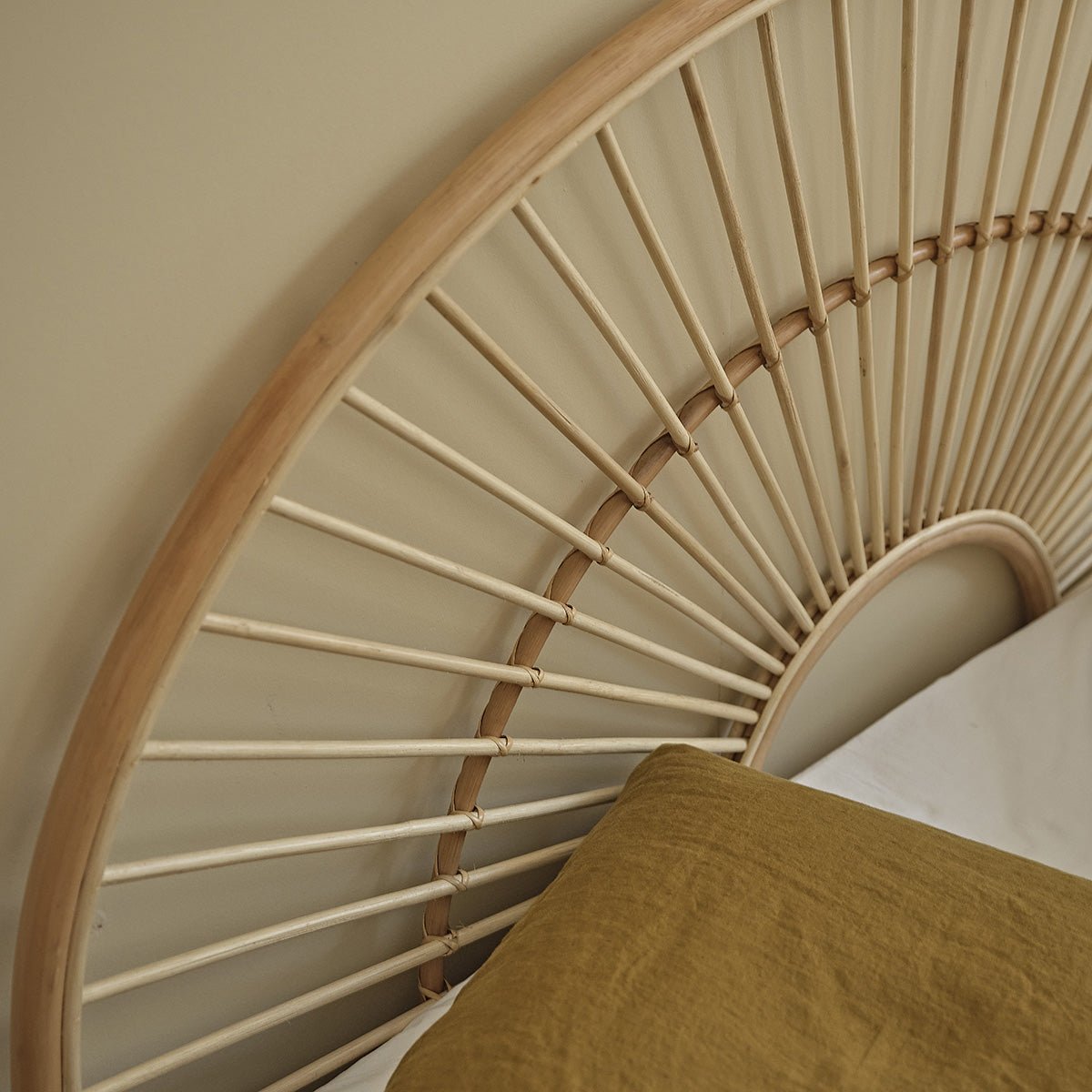 Tête de lit en rotin 160 cm  BOHO naturel, BERAH GETAH