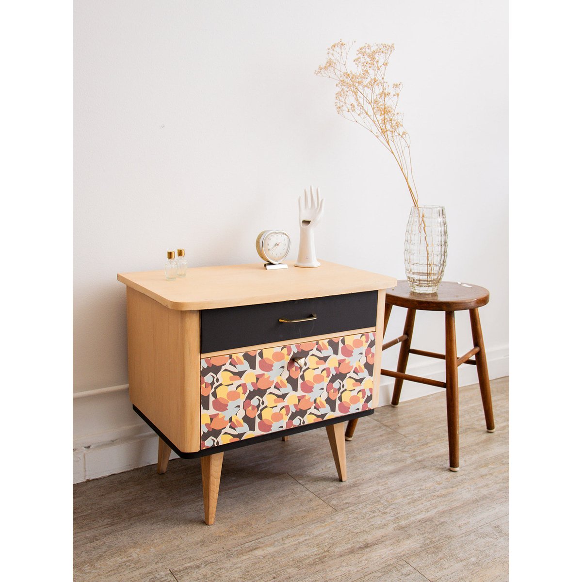 Table de chevet en bois Maïa N°116 - Bon état bois, DEBONGOUT