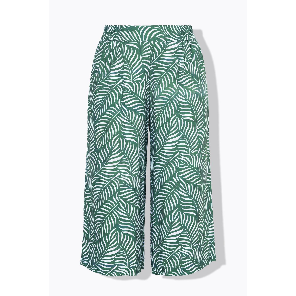 Jupe-culotte jambe large et taille élastique vert, STUDIO UNTOLD