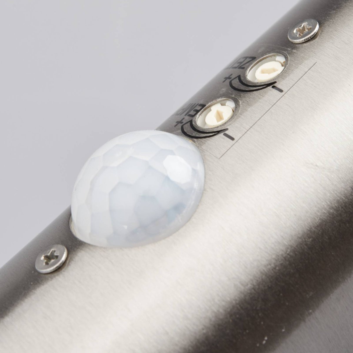 Applique extérieure en inox moderneLED acier inoxydable, blanc transparent, LINDBY