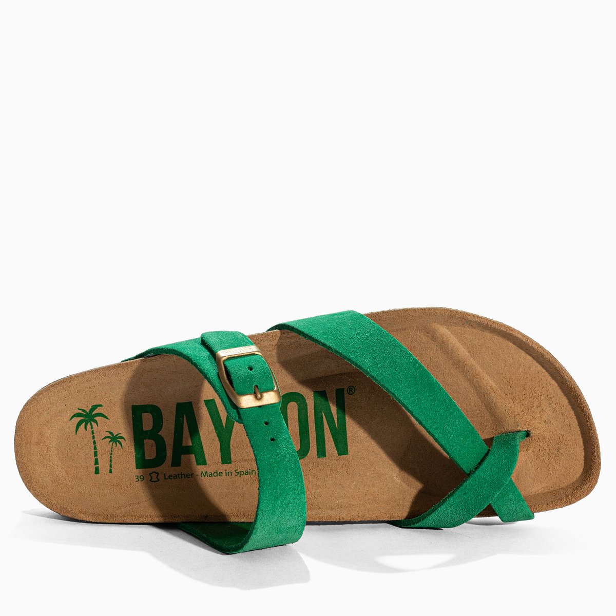 Tongs DIANE vert, BAYTON