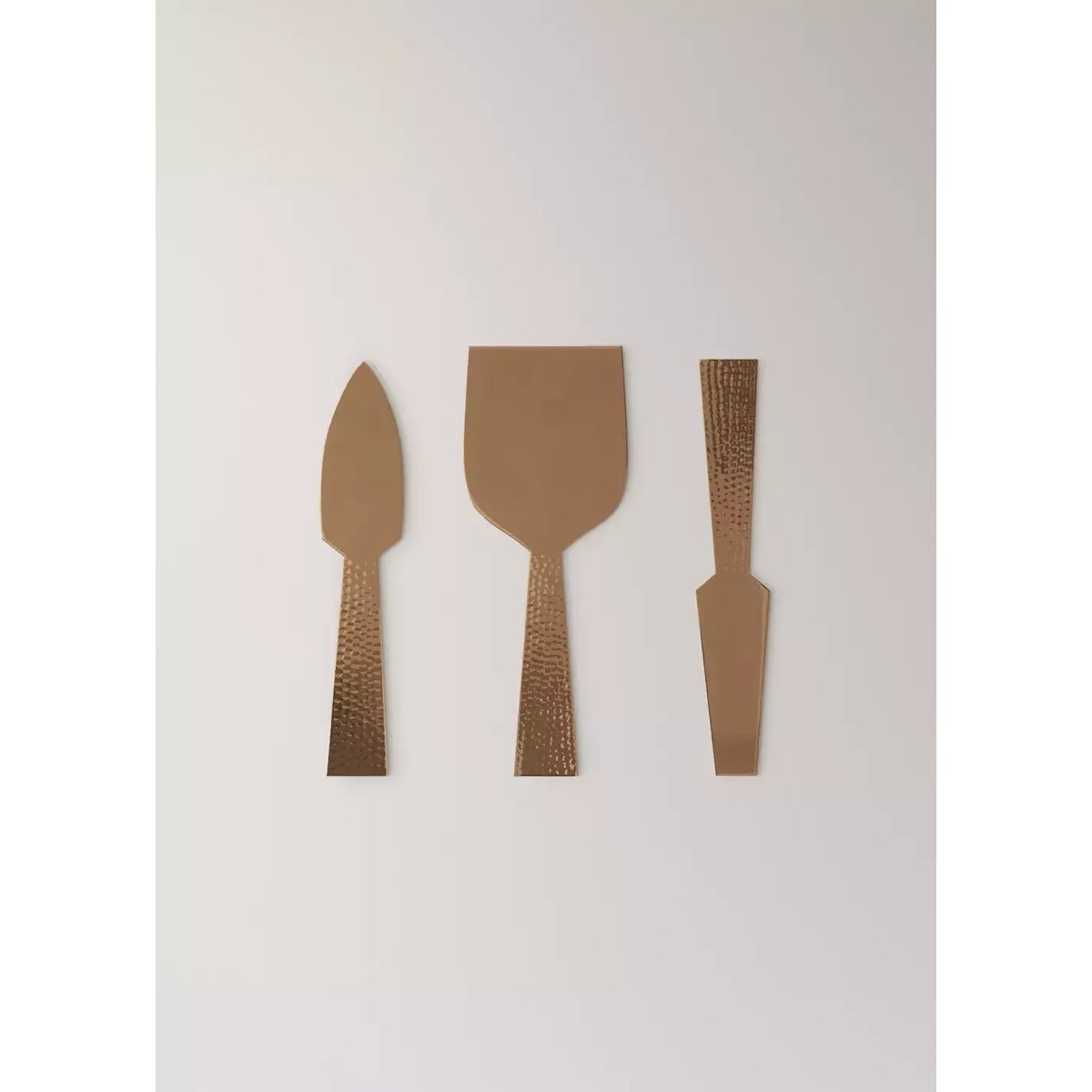 Lot de couverts en acier inoxydable martelé cuivre, MANGO HOME