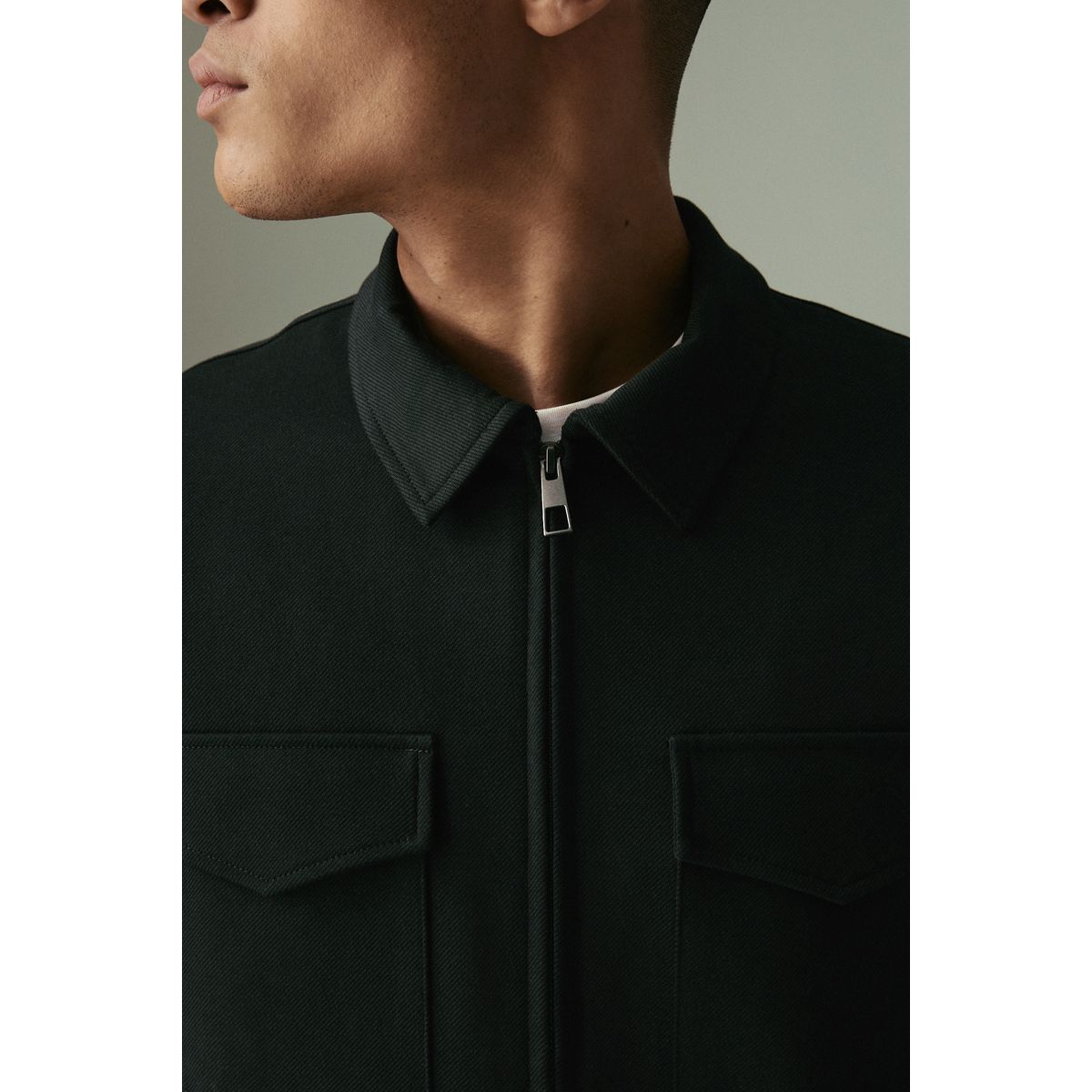 Veste-chemise en jersey et pantalon, 2 pièces noir, NEXT