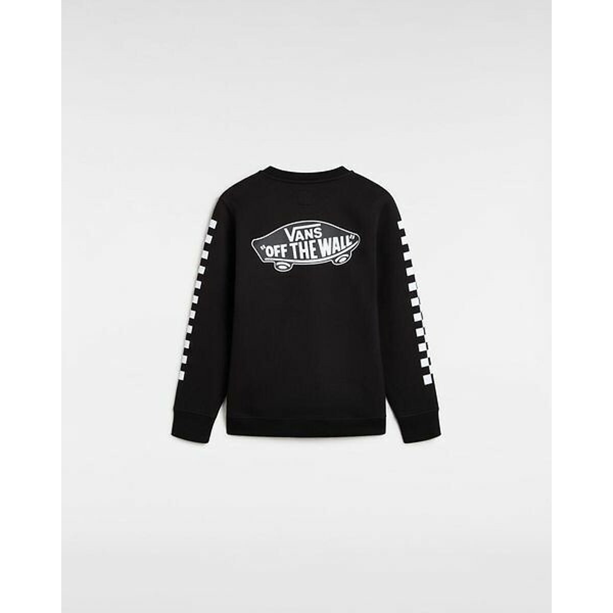 Fleecesweatshirt met lange mouwen en ronde hals zwart, VANS