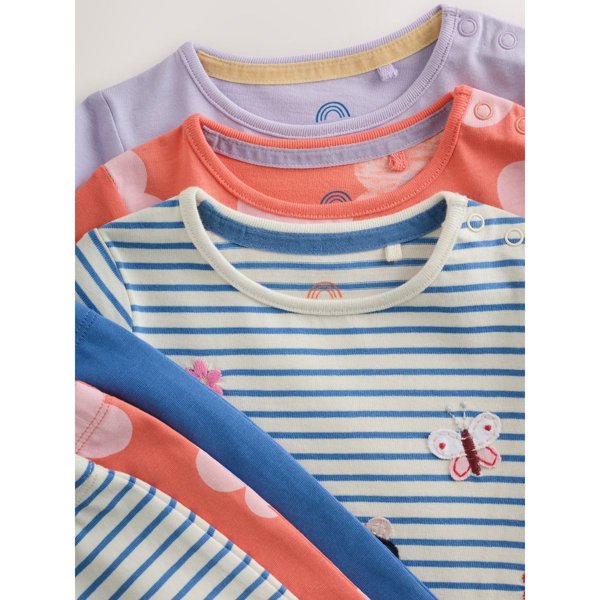 T-shirt et legging bébé, 6 pièces bleu marine rayé, NEXT