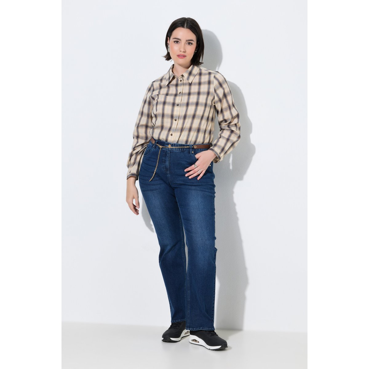 Jean Marie, coupe Bootcut bleu jean, ULLA POPKEN