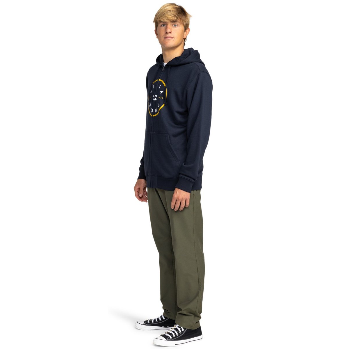 Sweat à capuche zippé blau navy, QUIKSILVER