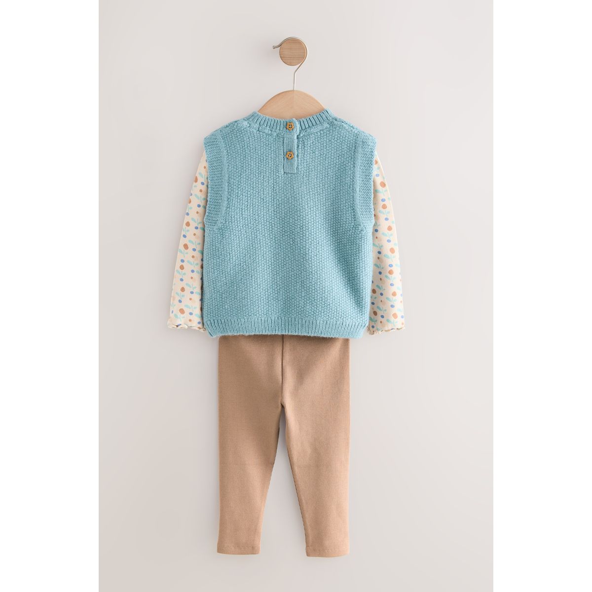Ensemble pull en maille et legging bleu clair, NEXT