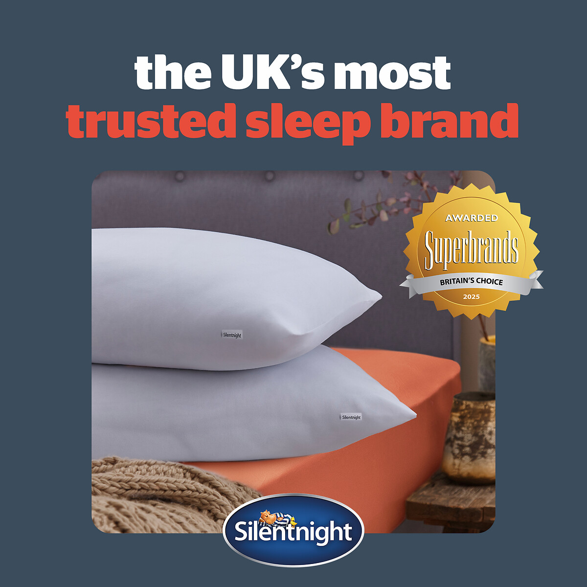 Super Snuggly Pillow Pair white, SILENTNIGHT