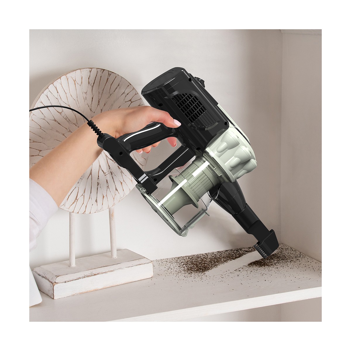 Aspirateur balai avec fil couleur unique, LIVOO