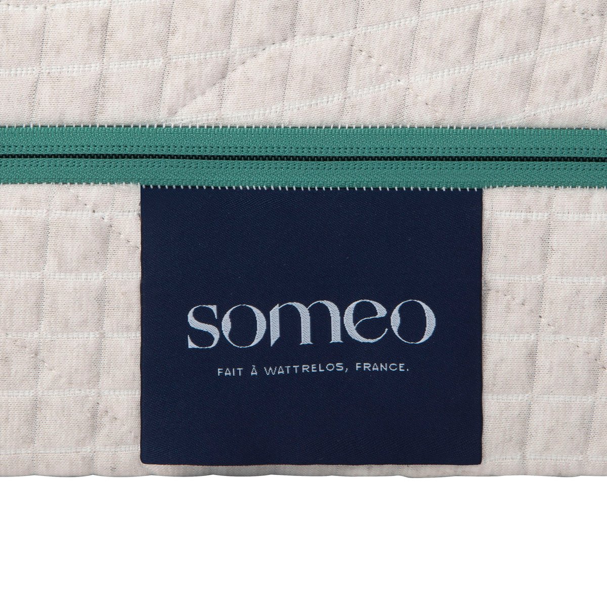 Housse naturelle de remplacement pour matelas Aube 700 ecru, SOMEO