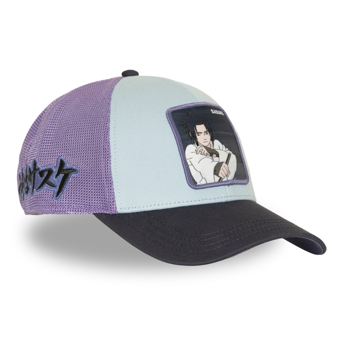 Casquette trucker Naruto Shippuden bleu/violet/bleu marine/blanc, CAPSLAB