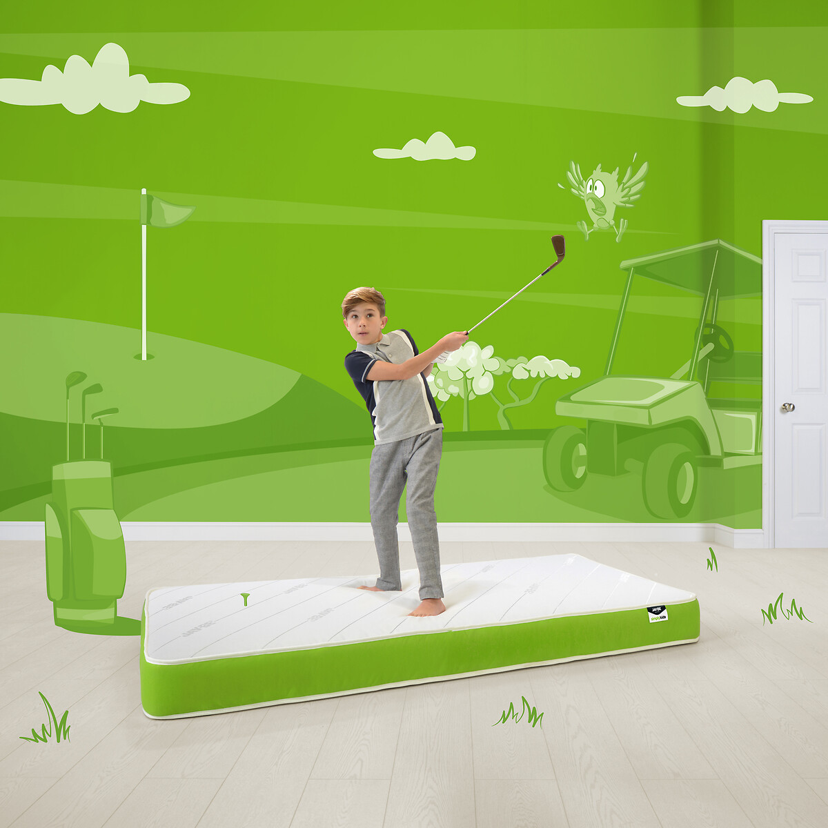 Jay-Be® Simply Kids® Anti-Allergy Sprung Mattress green, JAY-BE