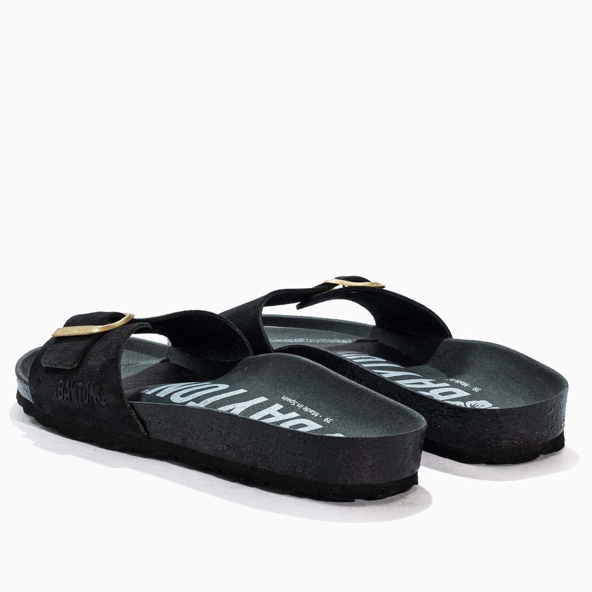 Sandales en cuir suédé ZEPHYR black, BAYTON
