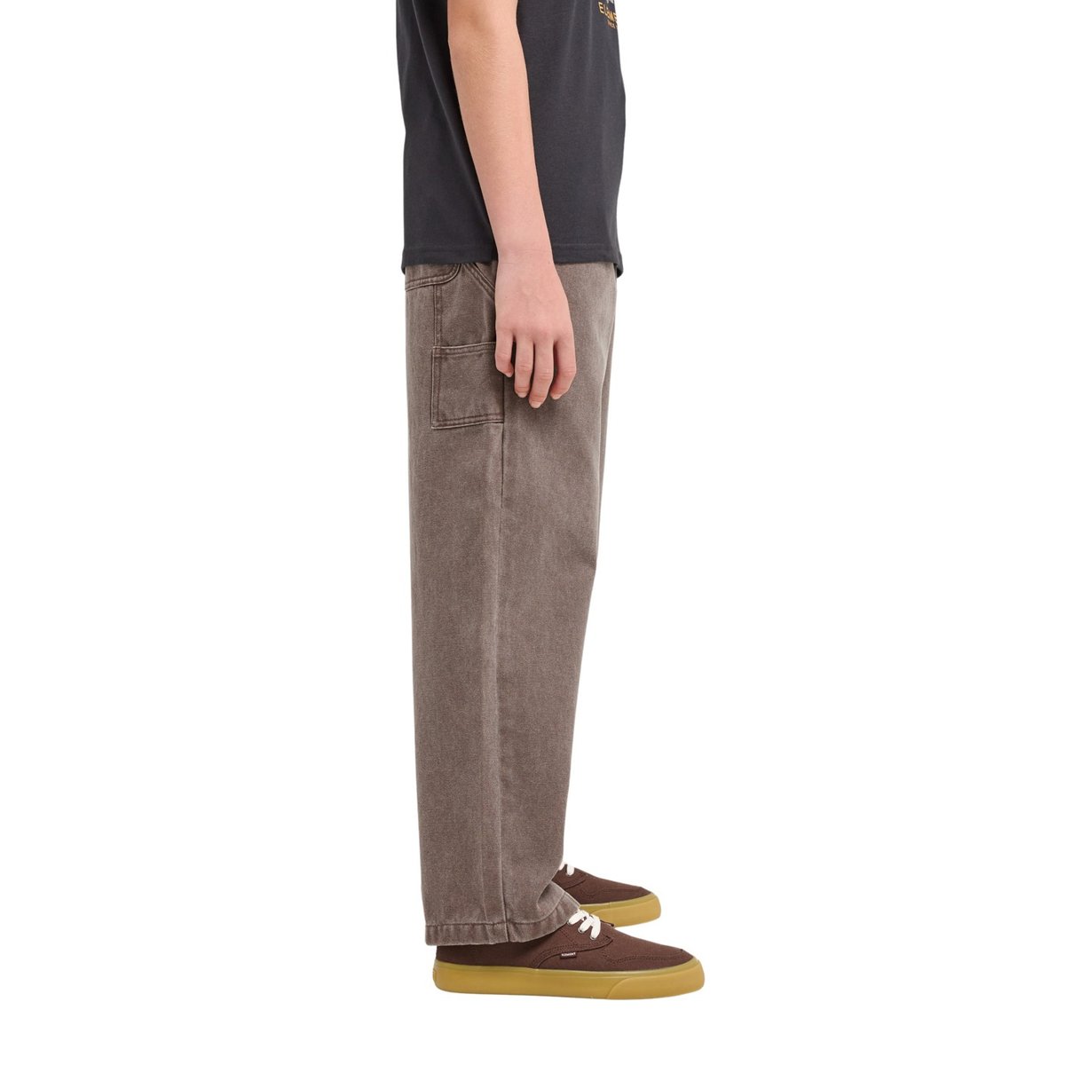 Pantalon baggy BIG CARPENTER CANVAS Y marron java, ELEMENT