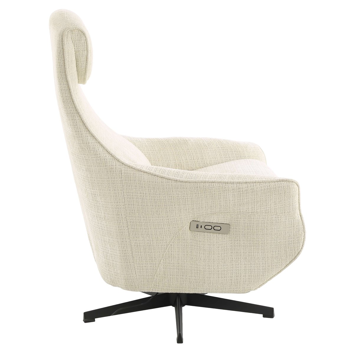 Fauteuil relax électrique tissu COCHYRE beige, BAÏTA