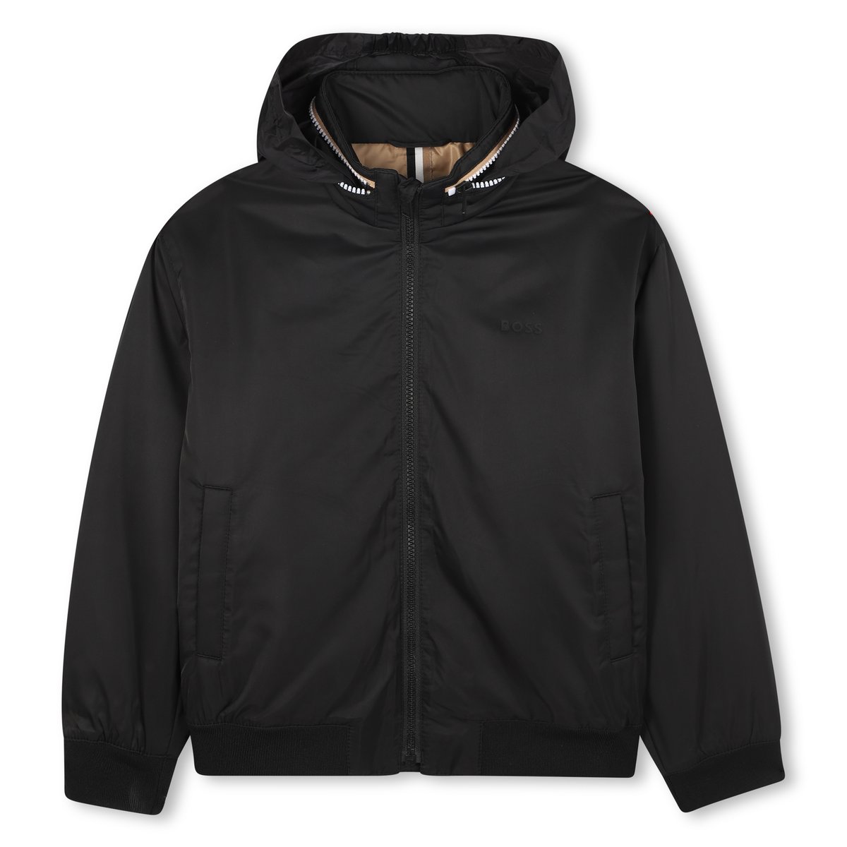 Veste à col montant black, BOSS KIDSWEAR