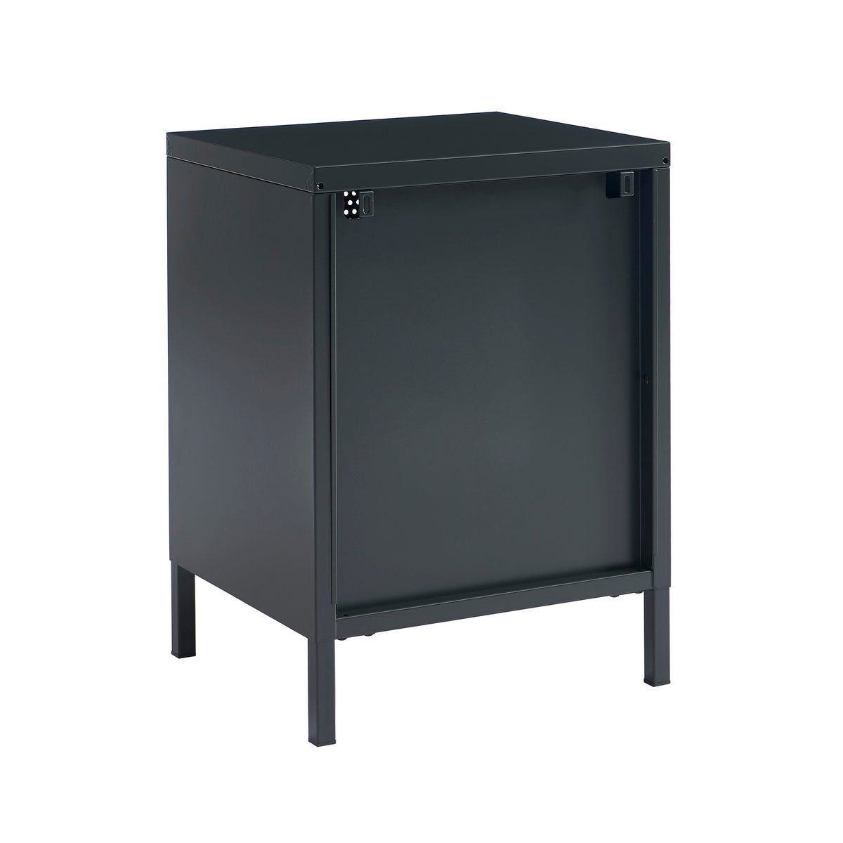 Table de chevet en acier gris anthracite / tcx 19-5005, PANTONE