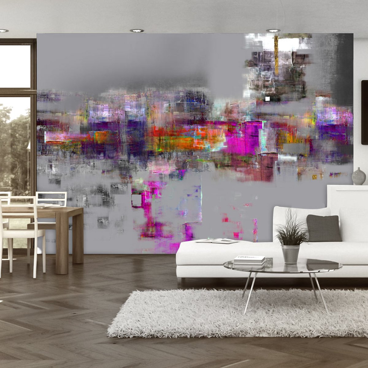 Papier peint intissé panoramique Abstractions Morpheus Madness multicouleur, EDEN