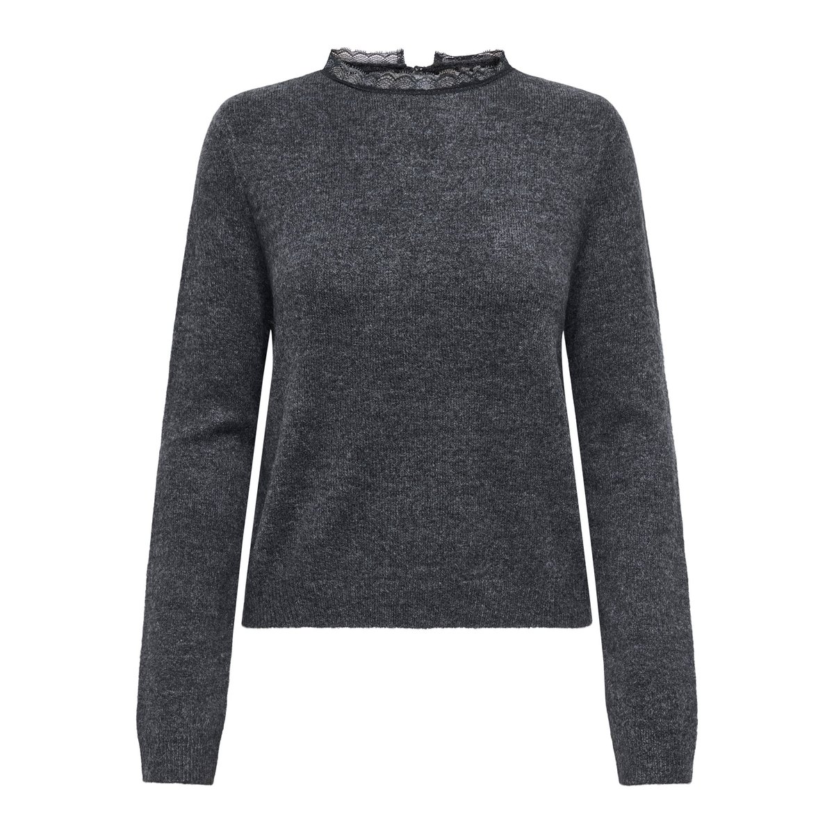 Pull En Maille dark grey melange, ONLY