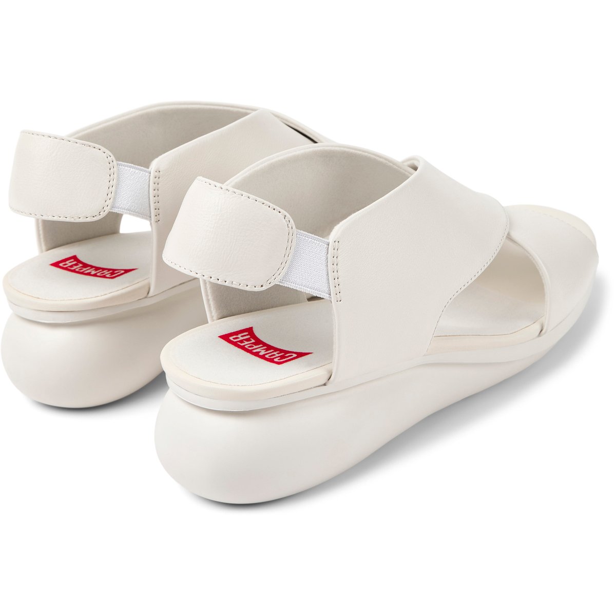 Sandales Balloon cuir blanc, CAMPER