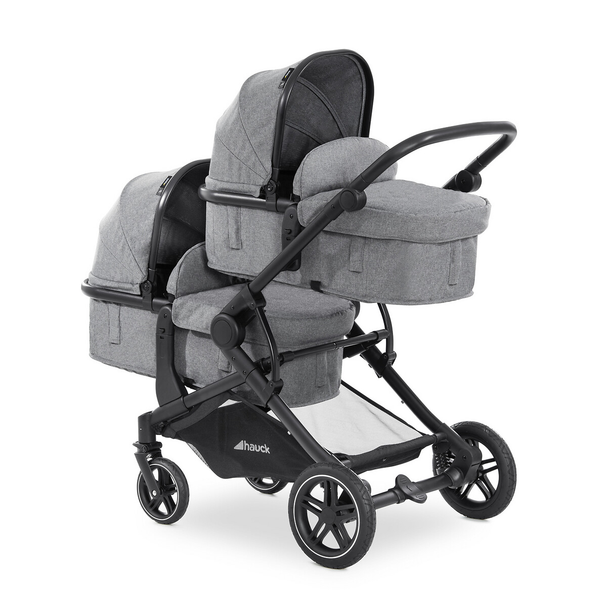 Atlantic Twin Stroller grey, HAUCK