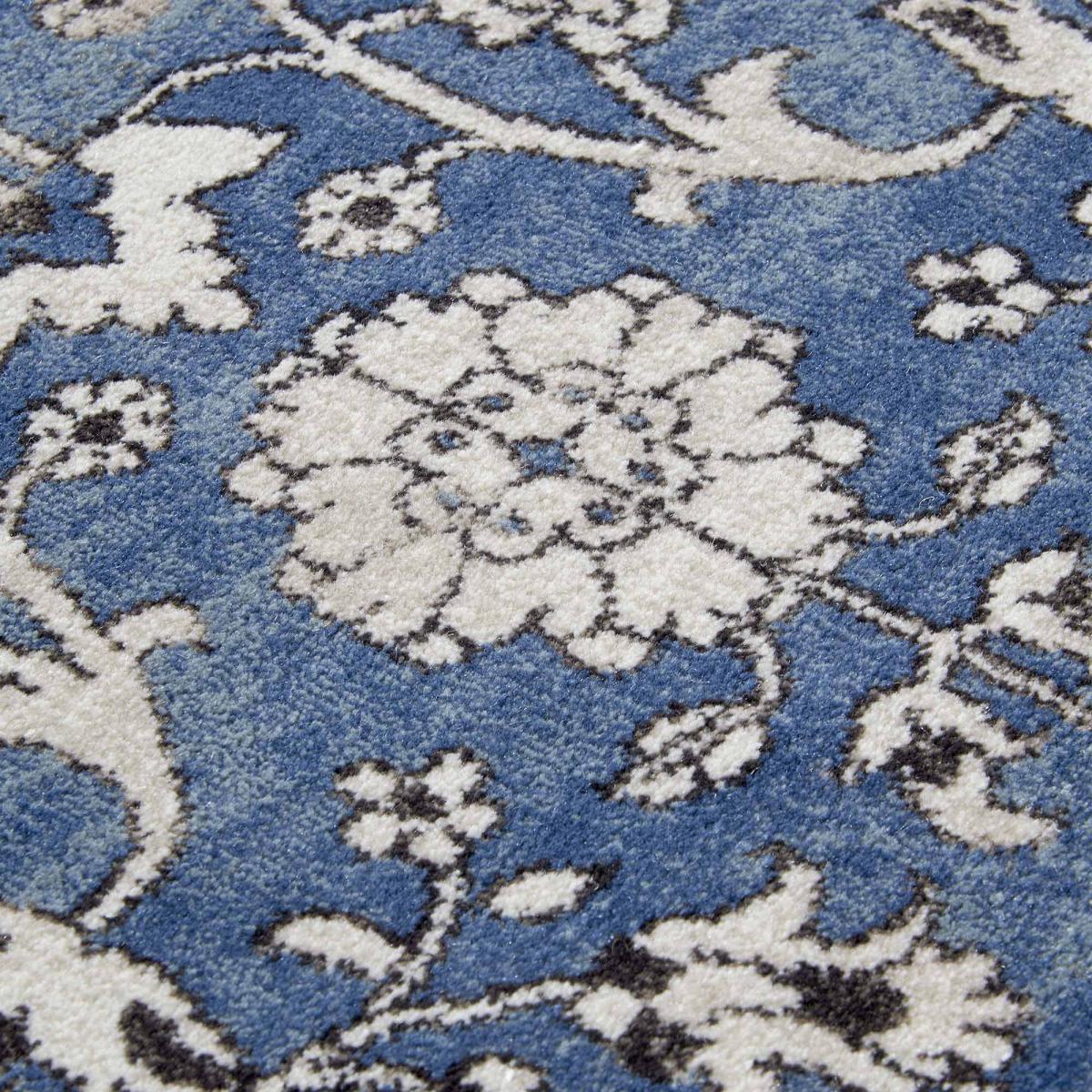 Tapis salon ERNEST Oriental bleu, crème, UN AMOUR DE TAPIS
