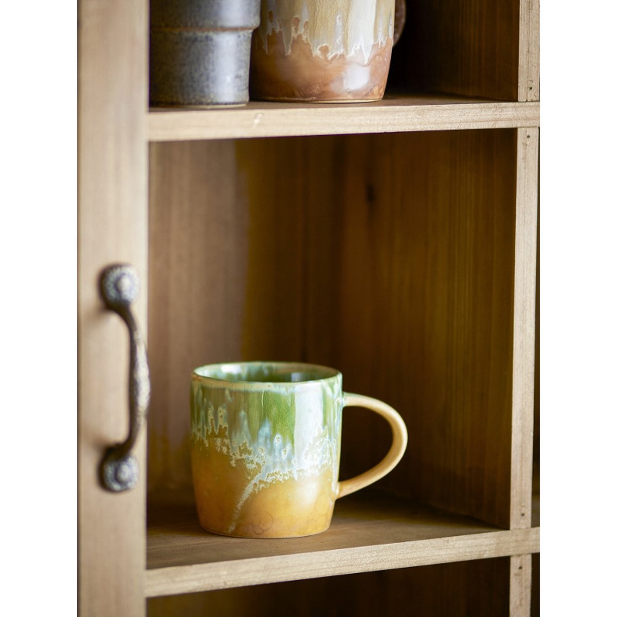 Mug grès couleur Milani vert, BLOOMINGVILLE