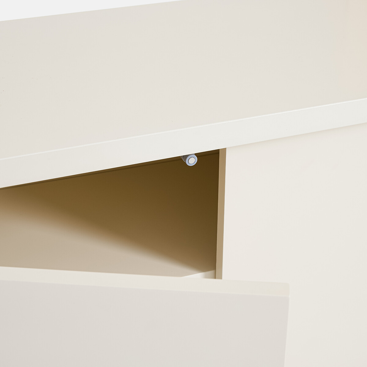 Libreria, 6 scomparti, 3 ante, altezza 180 cm, MILOR beige, LA REDOUTE INTERIEURS