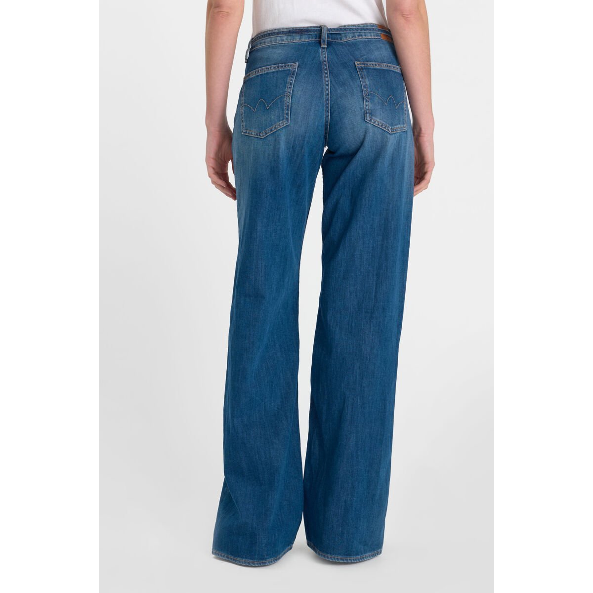 Jeans loose, large wide leg , longueur 34 blue, LE TEMPS DES CERISES